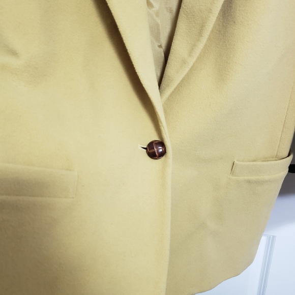 NORTHERN TRADITIONS Tan Cashmere & Wool Blazer Jacket - Picture 6 of 9